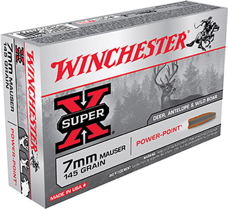 Winchester Super-X Rifle Ammo 7mm Mauser 145 gr. Power-Point 20 rd. - No Credit Card Fees - Low, flat rate shipping
