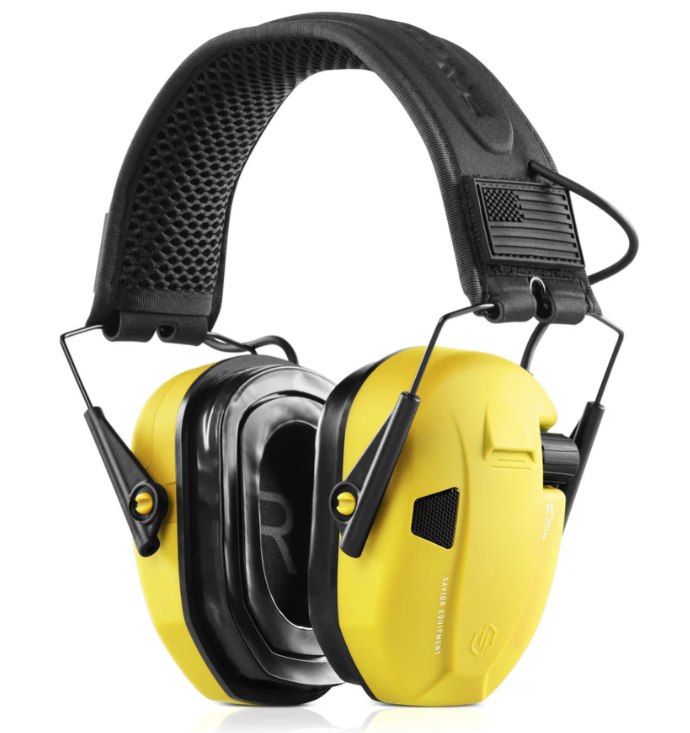 Savior Equipment Apollo Electronic Ear Protection, Yellow - EM-APOLLO-YW
