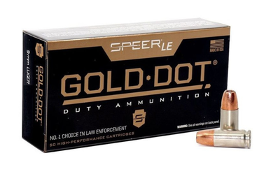 Speer Gold Dot 9mm Luger 124 Grain Hollow Point