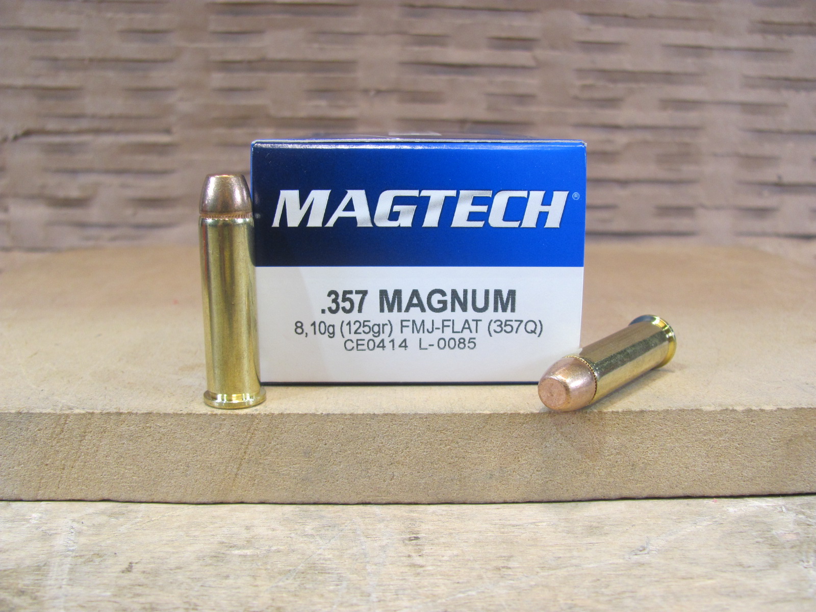 1000 Round Case – 357 Magnum 125 Grain FMJ Flat Magtech Ammo – 357Q