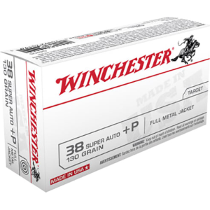 Winchester Ammo Q4205 Best Value 38 Super +P 130 GR Full Metal Jacket - 50rd Box
