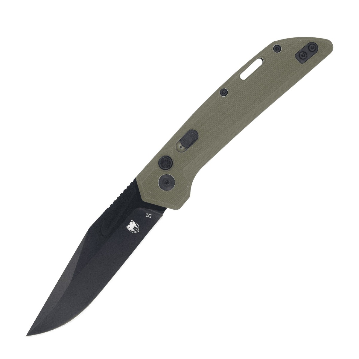 CobraTec Knives Naja Folding Clip Point Knife, OD Green - CTNAJODG