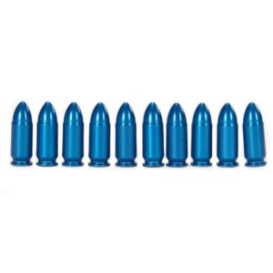 A-Zoom Aluminum Snap Caps 9mm Luger Blue 10/pk