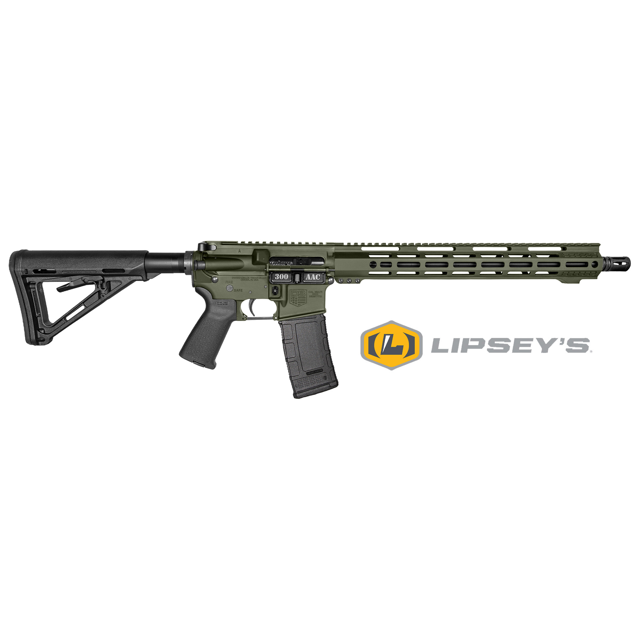 Diamondback DB15 300BLK 16" ODG Rifle with MLOK