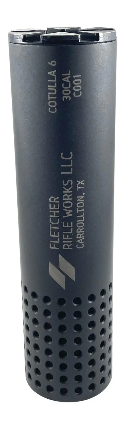 Fletcher Rifle Works COTULLA6BLK Cotulla 6 30Cal Black Stainless Steel 1.375"x24