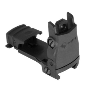 Mission-First-Tactical Rear Back Up Polymer Sight flip up with Windage Adjustment