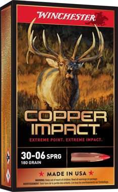 Winchester 30-06 Springfield 180 Grain Copper Extreme Point Lead Free