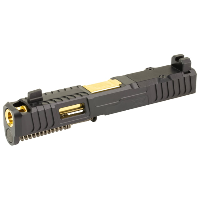 Zaffiri Precision IBS Glock 19 Gen 5 Complete Pistol Slide PVD Black/Gold G19G5-IBS-RMR-BLK-CP-GLD