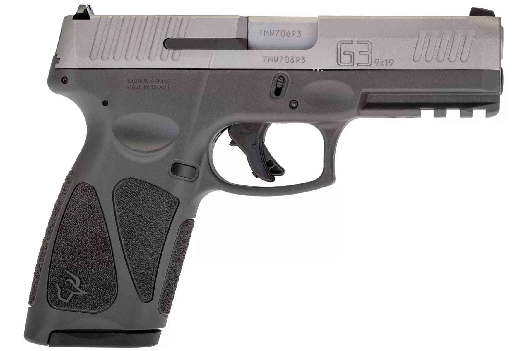 Taurus G3 9mm Full Size Pistol - Gray/Stainless, 15rd