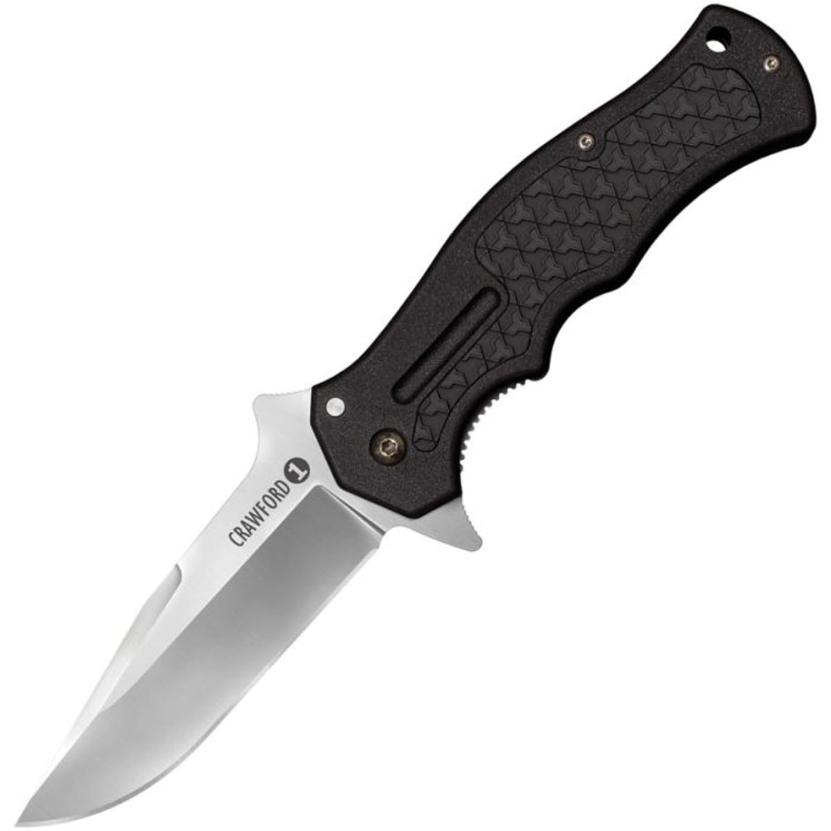 Cold Steel Crawford 1 Folding Knife Clip Point, Black - CS-20MWCB