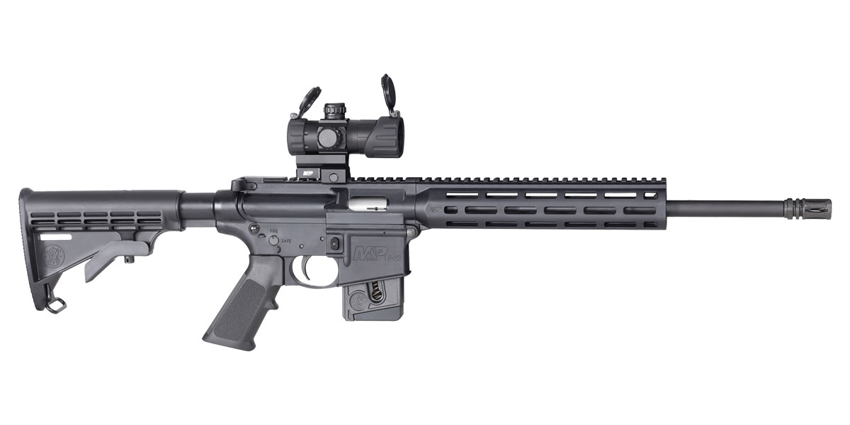 S&W M&P 15 Sport Optic Ready 10 Round .22 LR Rifle, Black - 12723