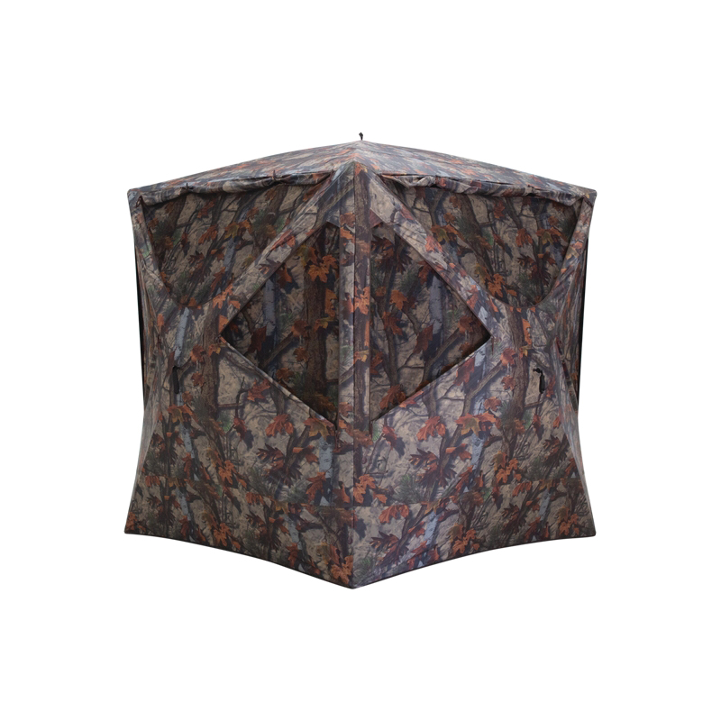 Barronett Blinds Prowler 350 70" x 70" x 80" Hub Blind, Bloodtrail Woodland Camouflage