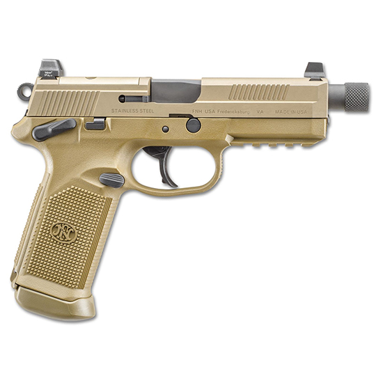 FN FNX-45 Tactical FDE .45 ACP Pistol with Night Sights