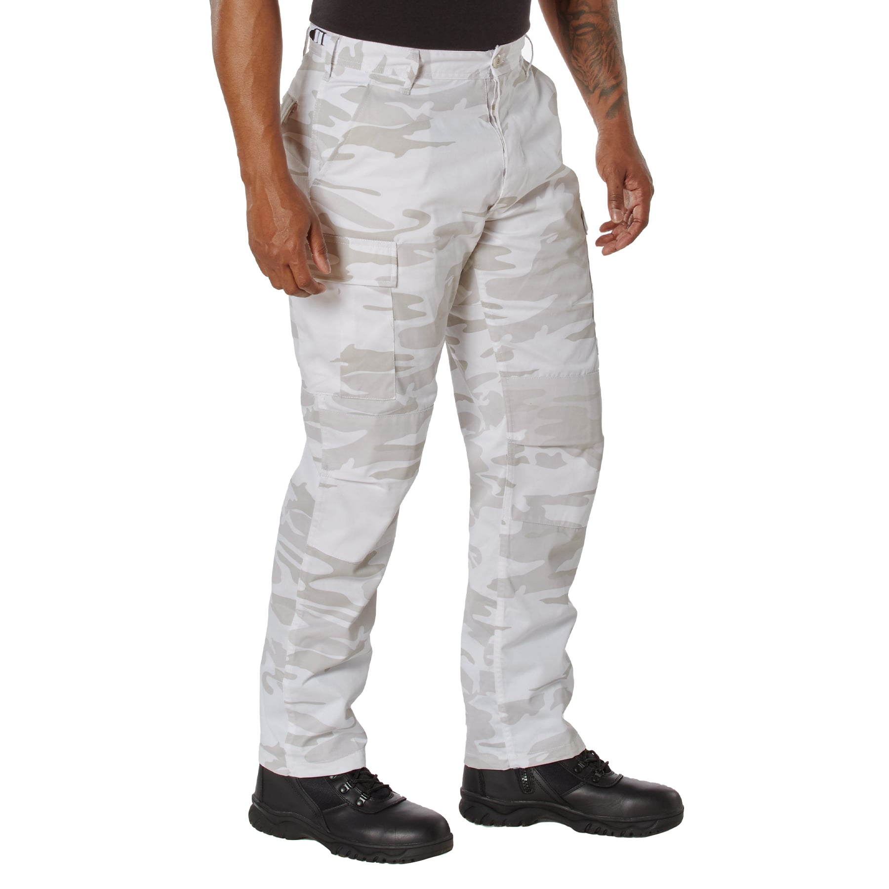 Rothco Color Camo Tactical Bdu Pants - White Camo, Large