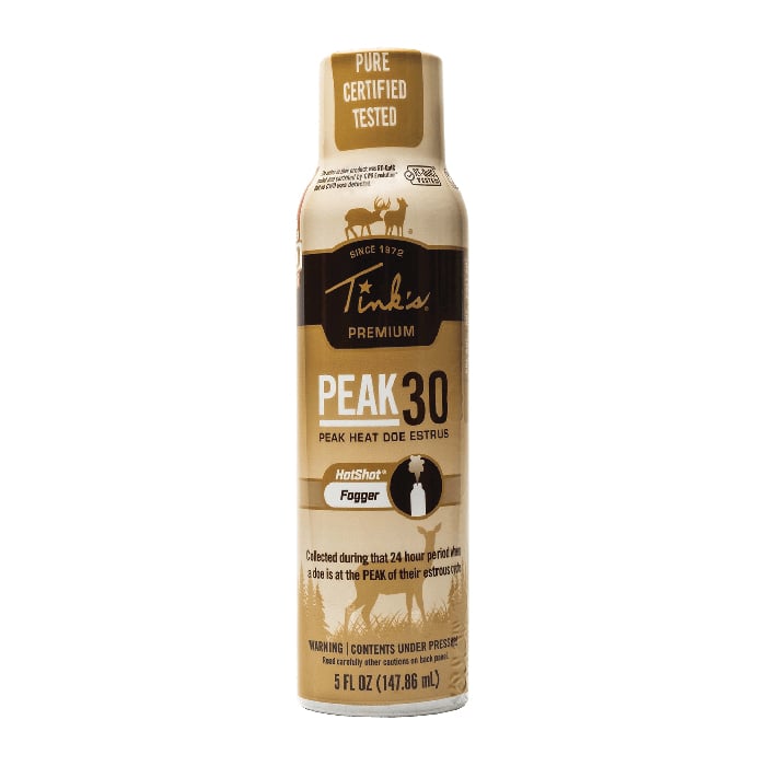 Tink's PEAK30 Premium Doe Estrus Deer Urine Fogger, 5 oz Can