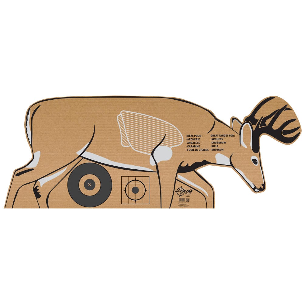 EZ Aim Deer Shooting Target, Brown/White