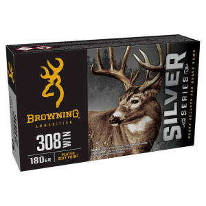 Browning Ammo B192603081 Silver 308 Win 180 GR20 Per Box