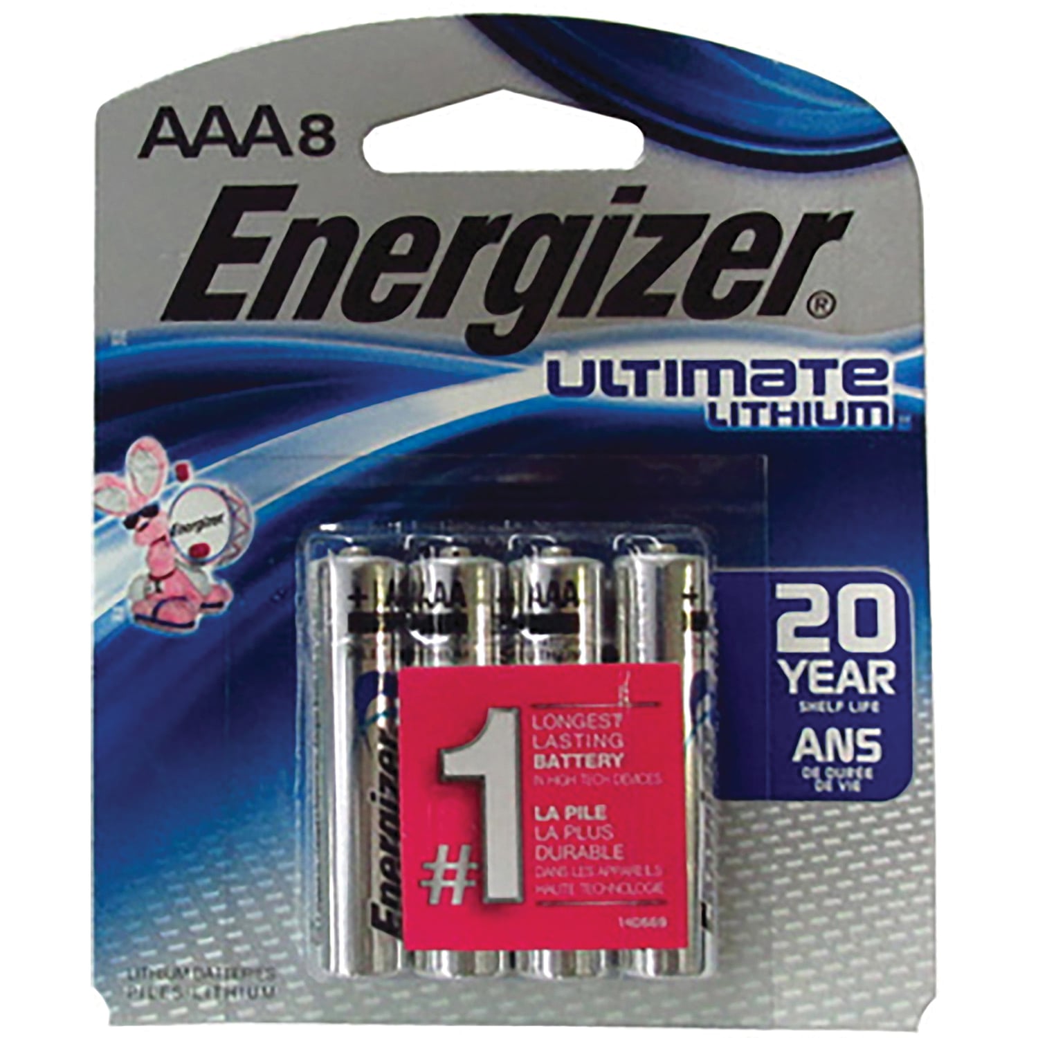 Energizer Ultimate Lithium AAA Battery - High-Performance 1.5 V Cells - L92SBP-8.H3