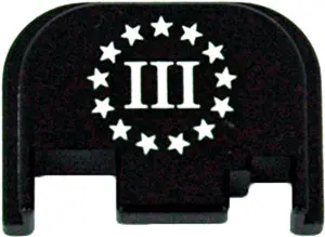 CRUXORD BACK PLATE 3% FLAG - FITS MOST GLOCKS GEN 1-4