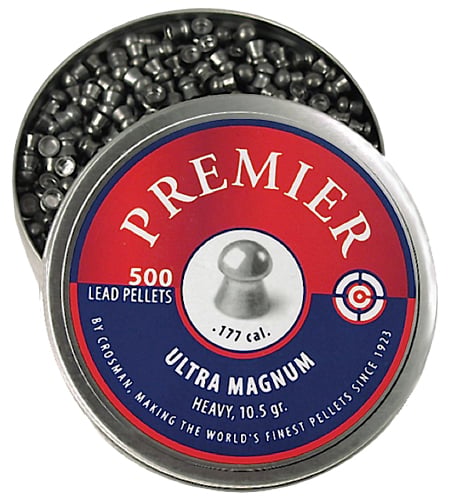 Crosman Premier .177 10.5 gr Domed Heavy Pellet, 500/pack - LUM177