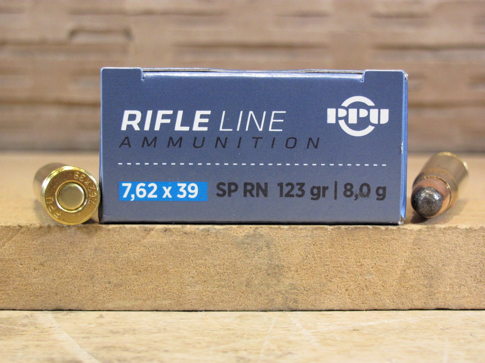 20 Round Box – 7.62×39 123 Grain Soft Point Round Nose Brass Case Ammo by Prvi Partizan – PP739S
