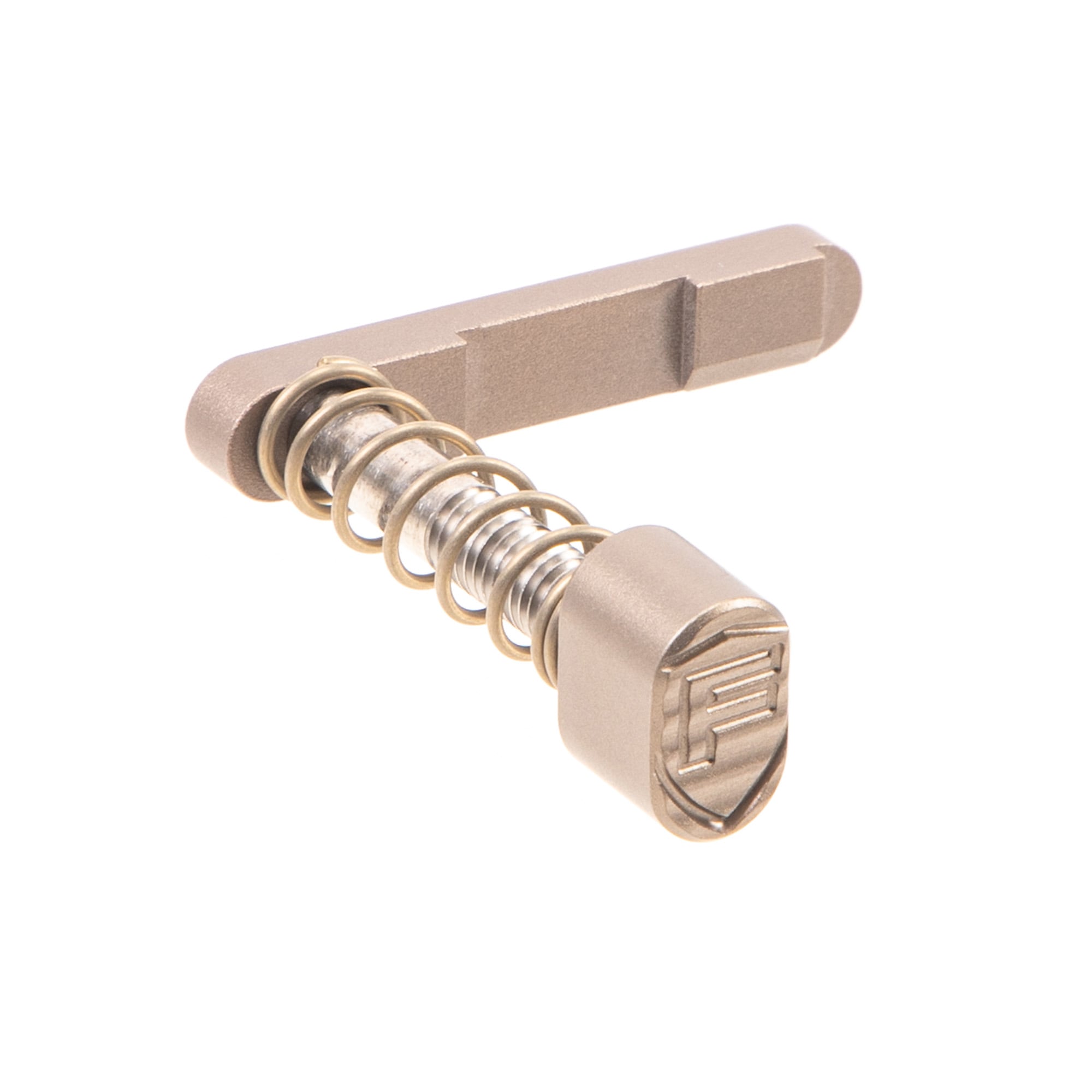 Fortis Billet AR-15 Magazine Catch and Release Nitride Finish FDE - AR15BMCRFDE