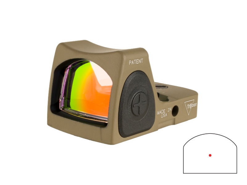 Trijicon RMR Type 2 3.25 MOA FDE Red Dot Sight