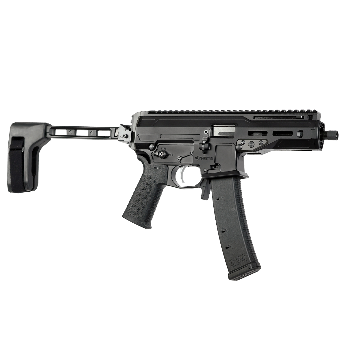 NEMO Arms Mongoose 5.8" 9mm PCC w/ Brace, Black