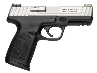 Smith  Wesson 11908 SD VE CA Compliant 40 SW Caliber with 4 Barrel 101 Capacity Matte Black Finish Picatinny Rail Frame Serrated Stainless Steel Slide Textured Polymer Grip  HiViz Sights