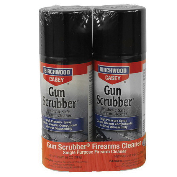 Birchwood Casey Gun Scrubber Cleaner Combo Pack, 10 oz Aerosol Can, 2/pack - 33304
