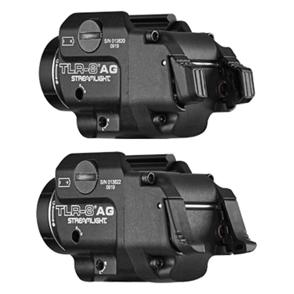 Streamlight TLR-8 A G Flex 500 lm LED Compact Tactical Low-Profile Weapon Light w/ Green Laser and Rear Switch, Black - 69434