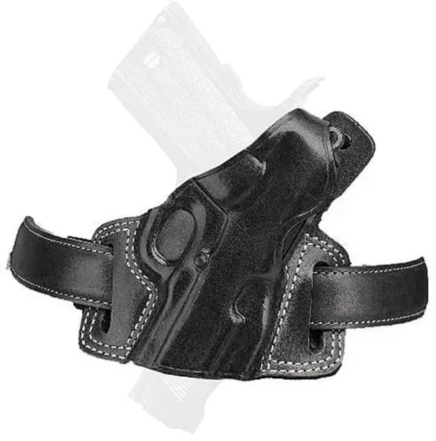 Galco Silhouette High Ride Leather OWB Belt Holster Universal Right Hand Black