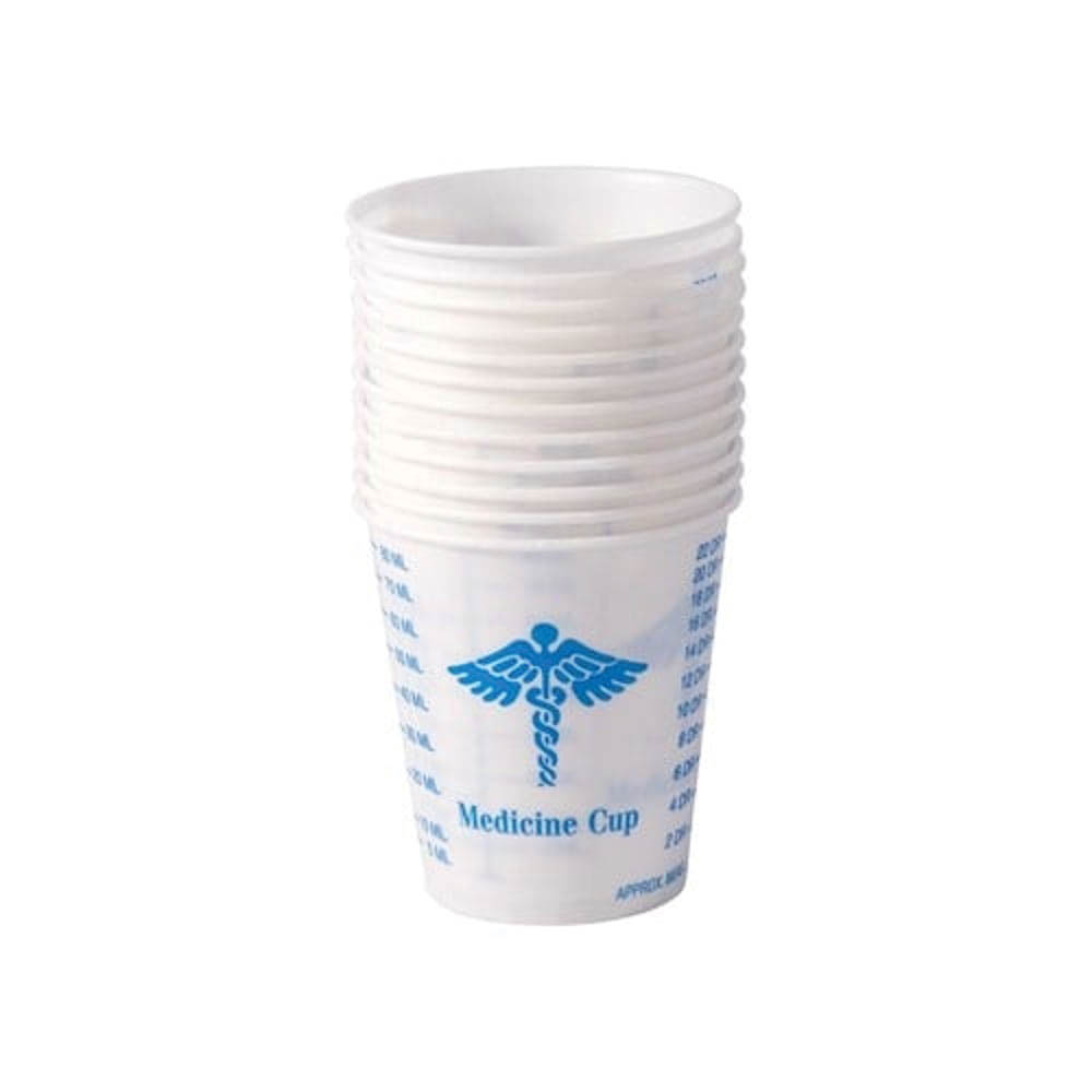 Brownells Graduated Mixing Cup, 3 oz White Pack of 12