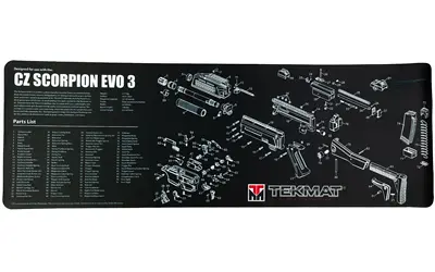 TEKMAT PSTL MAT FOR CZ SCORPION BLK