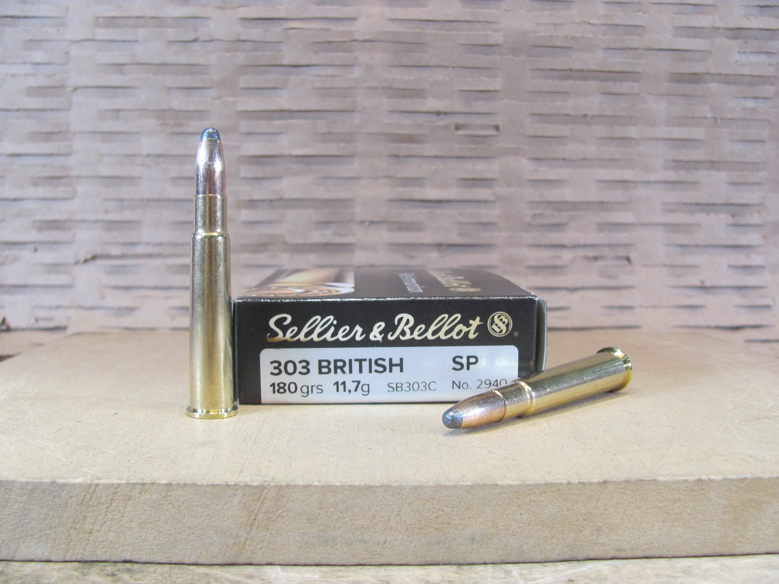 20 Round Box – 303 British 180 Grain Soft Point Ammo by Sellier Bellot – SB303C
