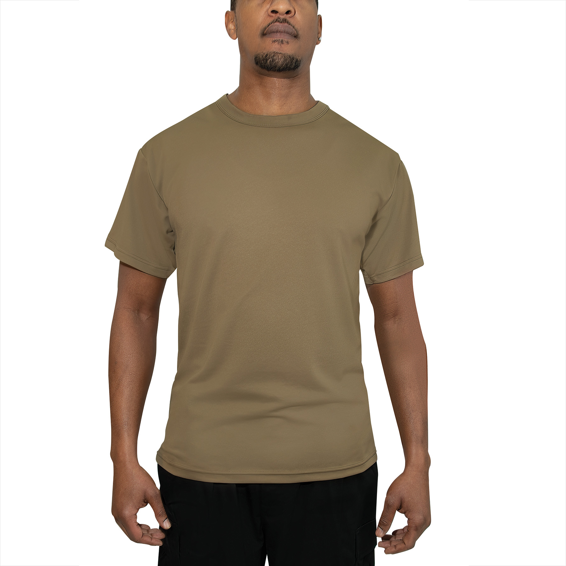 Rothco Quick Dry Moisture Wicking T-Shirt - Brown, X-Large