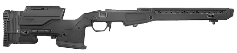 Mdt Sporting Goods Inc 105379BLK JAE-700 G4 Black Anodized Aluminum, Adj. Cheekrest, Interchangeable Grips, Full Length M-LOK Rail, Adj. Mag Well, Removable Panels, Rubber Palm Rest, QD Sling Cups