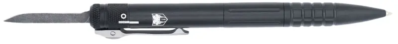CobraTec Knives CNCOTFPBLKGEN2 Tactical Pen Gen II Black Aluminum D2 Steel Blade, Includes Pocket Clip
