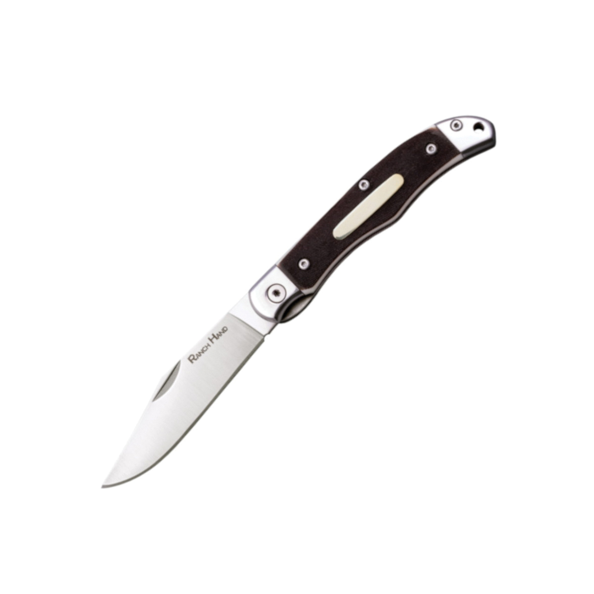 Cold Steel Ranch Hand Folding Knife Clip Point Brown - Traditional Design, Ideal for Ranch and Outdoor Use - CS-FL-3RB