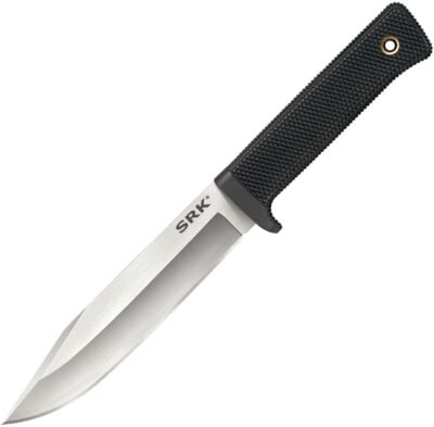 Cold Steel SRK Fixed Knife Clip Point Blade in Bold Black - CS-35AN