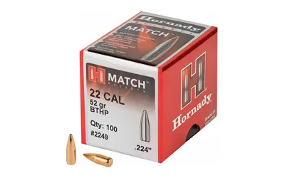 Hornady MATCH 22CAL .224 52GR 100CT
