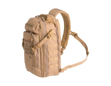 First Tactical Crosshatch Sling Pack Bag, Coyote