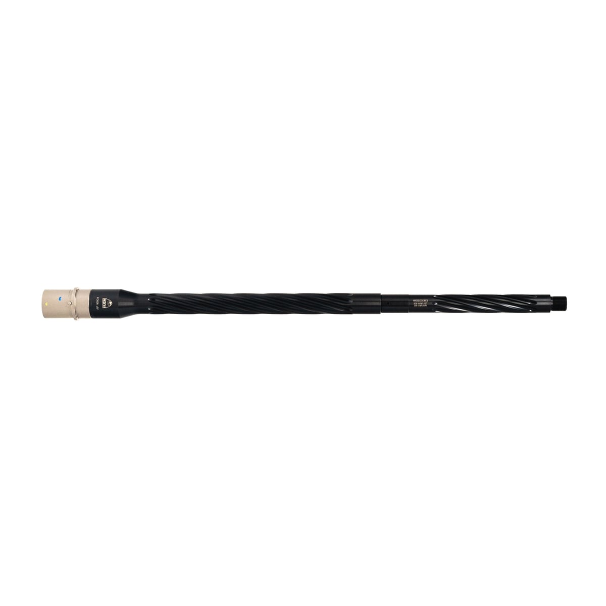 Faxon Firearms Match Spiral Fluted 5R Button Rifled Barrel .308 Win 20", Black