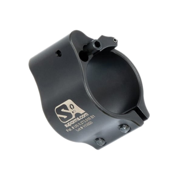 Superlative Arms Clamp-On Direct Impingement Adjustable Gas Block 0.936" x 1", Black