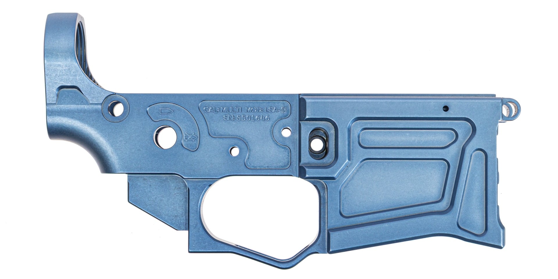 Lead Star Arms LSA-15 Billet Lower Receiver Non-Skel, Blue