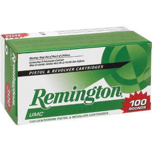 Remington Ammunition L40SW3B UMC 40 Smith & Wesson (S&W) 180 GR Metal Case (FMJ) - 100rd Box