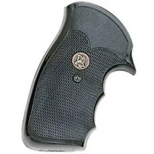 Pachmayr 03264 Gripper Pistol Grip S&W K/L Frame Square Butt Black Rubber