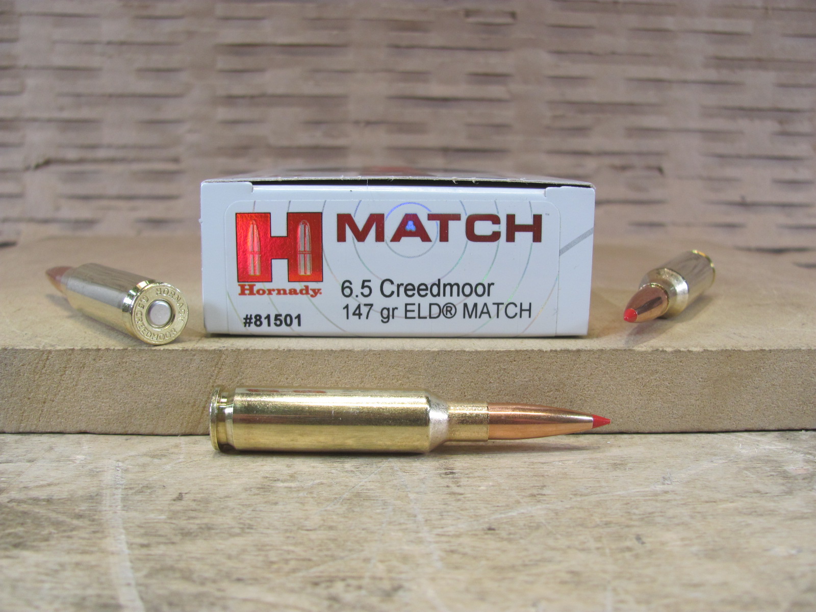 20 Round Box – 6.5 Creedmoor Hornady 147 Grain ELD Match Ammo 81501