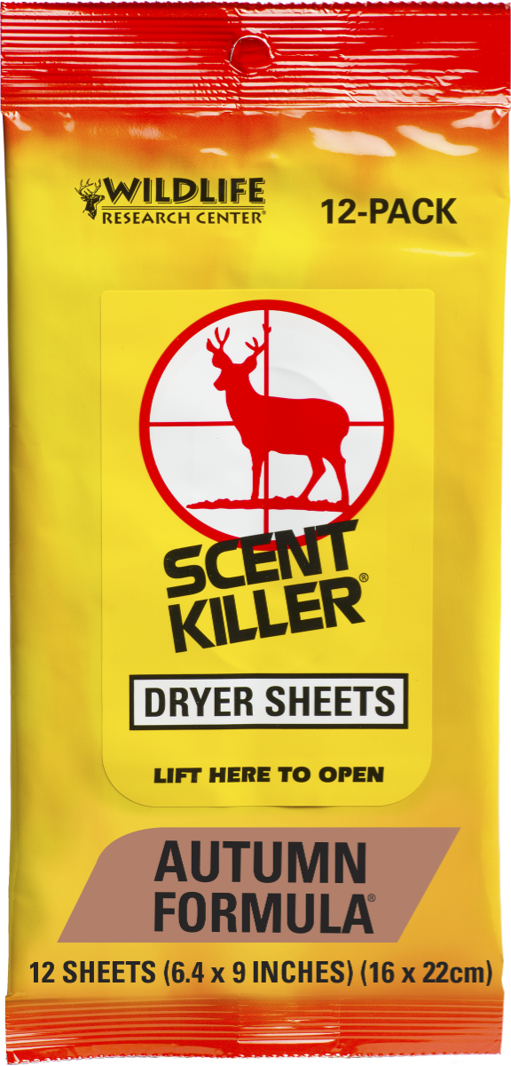 Wildlife Research Scent Killer Autumn Formula Dryer Sheets, 12/pack - 580