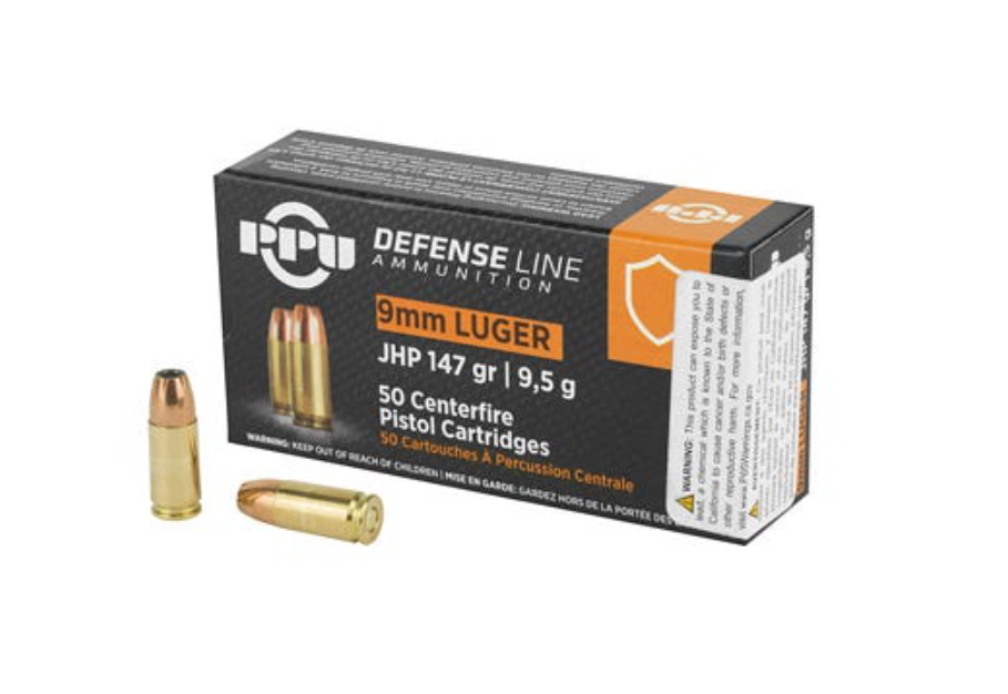 PPU PPD92 Defense 9mmLuger 147gr Jacketed Hollow Point 50 Per Box/20 Case - No Credit Card Fees - Low, flat rate shipping